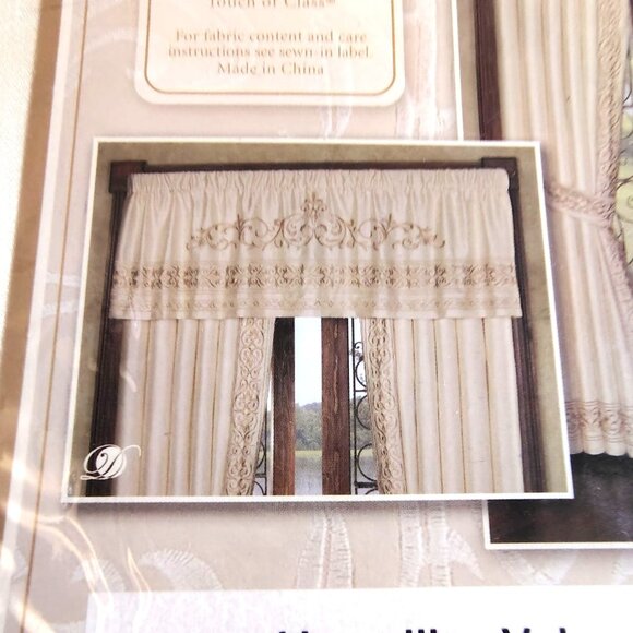 Versailles Pearl Valance TIRD 72" X 20" By Touch Of Class Luxury Embroidered - Picture 2 of 9
